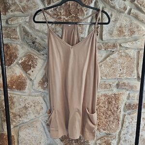 Tan Sport Mini Dress